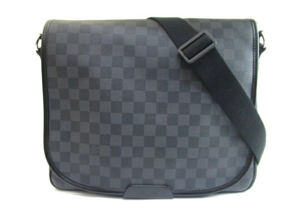 LOUIS VUITTON Bag Renzo Shoulder Damier Graphite Black